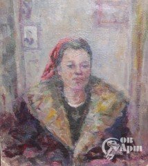 Акварель "Комсомолка"